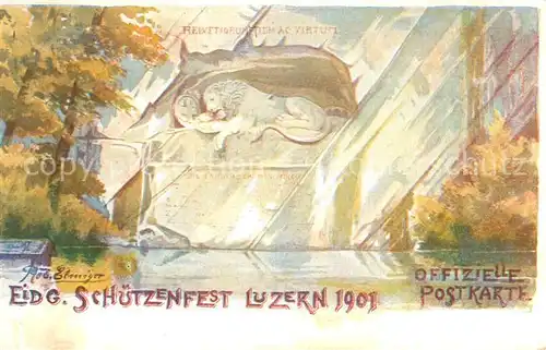 AK / Ansichtskarte Luzern__LU Eidg Schuetzenfest Luzern 1901 