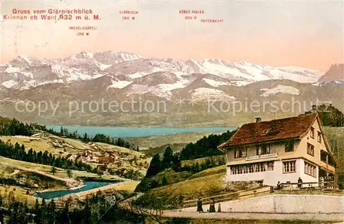 AK / Ansichtskarte Krinnen_Wald_ZH Glaernischblick mit Vrenelisgaertli Boeser Fauler und Ochsenkopf 