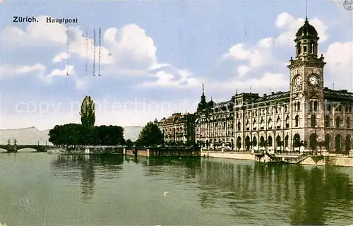 AK / Ansichtskarte Zuerich_ZH Hauptpost Zuerich_ZH