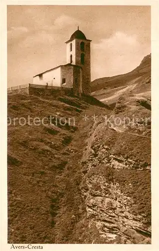 AK / Ansichtskarte Cresta_Avers Kirche Cresta_Avers