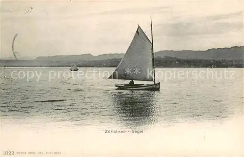 AK / Ansichtskarte Zuerichsee_ZH Panorama Segelpartie Zuerichsee ZH