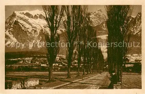 AK / Ansichtskarte Maienfeld_GR Allee 