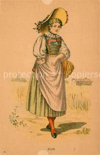 AK / Ansichtskarte Zug__ZG Alte Originale Schweizer Trachten 