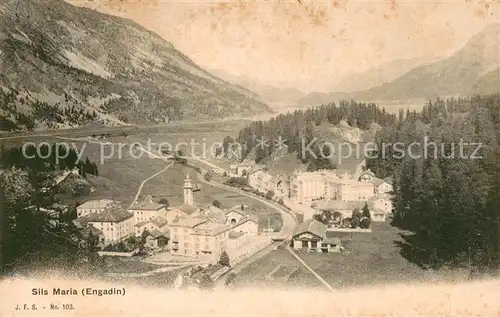 AK / Ansichtskarte Sils_Maria_Graubuenden Panorama Sils_Maria_Graubuenden