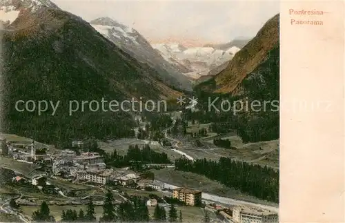 AK / Ansichtskarte Pontresina Panorama Pontresina