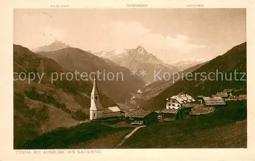AK / Ansichtskarte Tenna_GR mit Blick ins Safiertal Tenna_GR