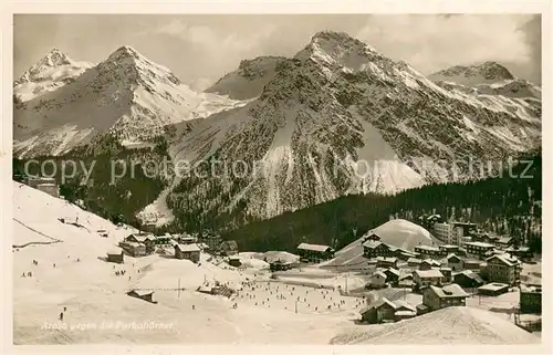 AK / Ansichtskarte Arosa_GR Panorama mit Furkahoerner Arosa_GR