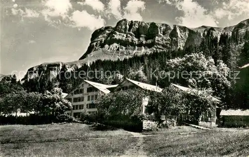 AK / Ansichtskarte Brienz_BE Kurhaus Axalp Postauto Endstation Brienz_BE