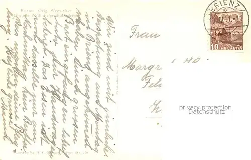 AK / Ansichtskarte Brienz_BE Wegweiser zur Axalp Brienz_BE