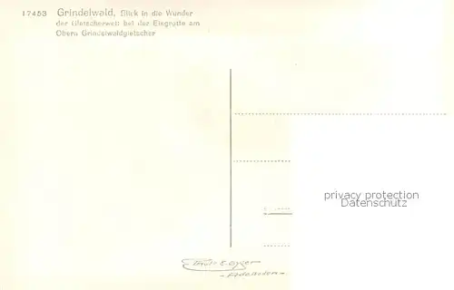 AK / Ansichtskarte Grindelwaldgletscher Gletscherwelt bei der Eisgrotte Grindelwaldgletscher