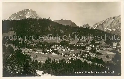 AK / Ansichtskarte Villars_VD mit Alpenpanorama Villars_VD