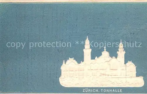 AK / Ansichtskarte Zuerich_ZH Tonhalle Zuerich_ZH
