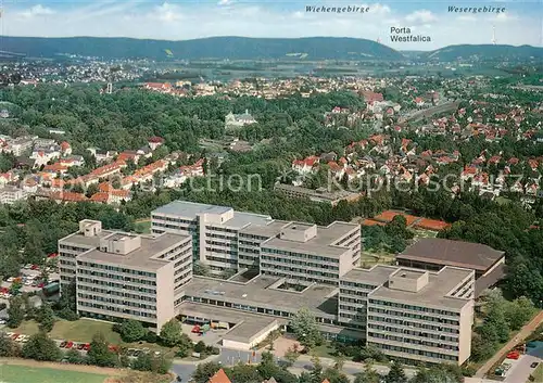 AK / Ansichtskarte Bad_Oeynhausen Reha Klinik Stadtpanorama Porta Westfalica Wiehengebirge Wesergebirge Bad_Oeynhausen