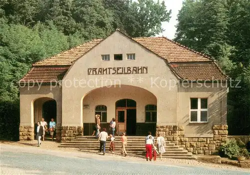 AK / Ansichtskarte Erdmannsdorf_Augustusburg Drahtseilbahn Augustusburg Talstation Erdmannsdorf_Augustusburg