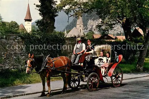 AK / Ansichtskarte Interlaken_BE Kutschenfahrt Interlaken_BE