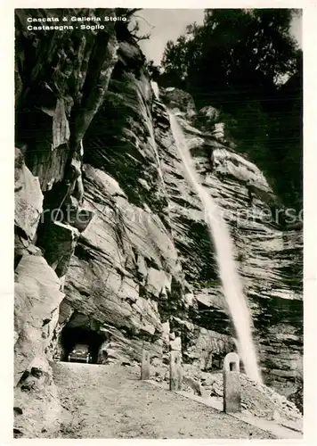 AK / Ansichtskarte Soglio Cascata e Galleria Stollo Castasegna Soglio