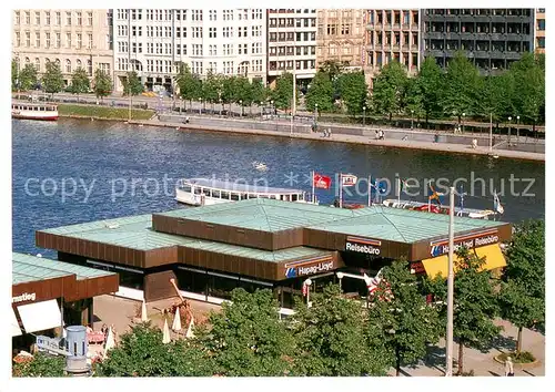 AK / Ansichtskarte Hamburg Hapag Lloyd Reisebuero Verkaufspavillon an der Binnenalster Hamburg