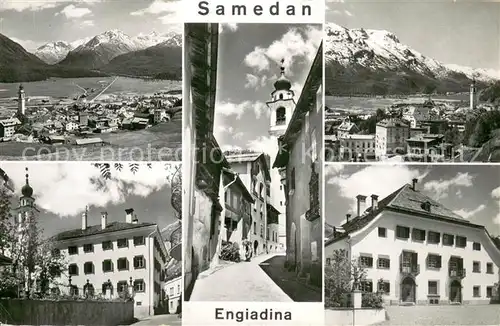 AK / Ansichtskarte Samedan Panorama Ortsansichten Samedan