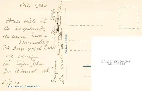 AK / Ansichtskarte Lenzerheide_GR Lenzerheidesee Lenzerheide GR