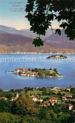 AK / Ansichtskarte Stresa_Lago_Maggiore con Isola Bella e Isola Madre Stresa_Lago_Maggiore