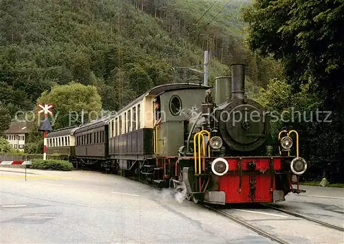 AK / Ansichtskarte Balsthal_SO Oensingen Balsthal Bahn Dampfzug Chluser Schnaegg mit Dampflok E3 3 Nr 1 