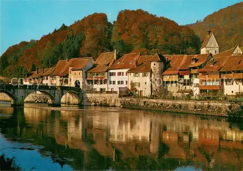 AK / Ansichtskarte Saint_Ursanne et le Doubs Saint Ursanne