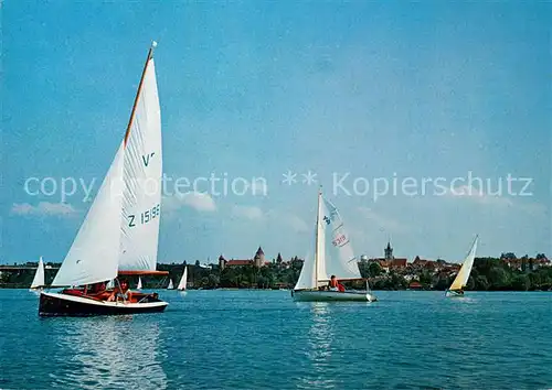 AK / Ansichtskarte Estavayer le Lac Segelpartie Estavayer le Lac