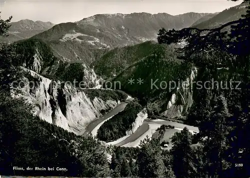 AK / Ansichtskarte Flims_Waldhaus Der Rhein bei Conn Flims Waldhaus