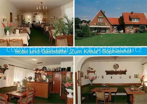 AK / Ansichtskarte Sophienhof Hotel Gaststaette Zum Kreuz  Sophienhof