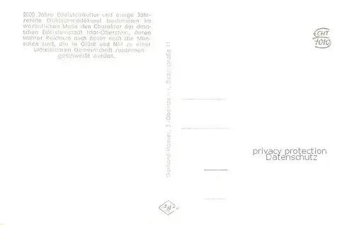 AK / Ansichtskarte Idar Oberstein Schleifer bei d. Arbeit Felsenkirche Schlossruine Gewerbehalle  Idar Oberstein