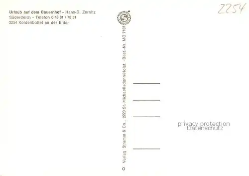 AK / Ansichtskarte Koldenbuettel Urlaub auf dem Bauernhof suederdeich AUssenansicht Backsteinhaus Koldenbuettel