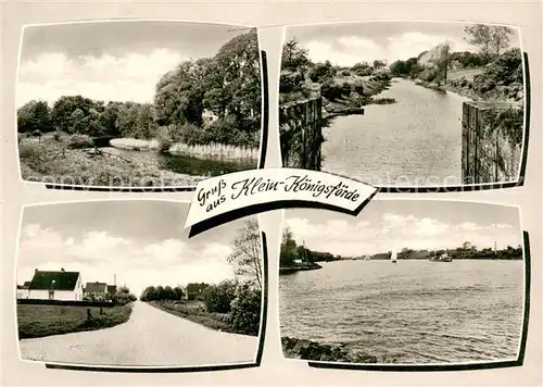 AK / Ansichtskarte Koenigsfoerde Klein Koenigsfoerde See Fluss Koenigsfoerde