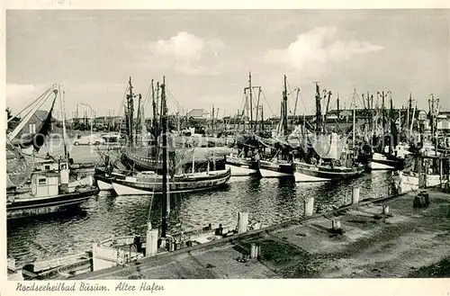 AK / Ansichtskarte Buesum_Nordseebad Alter Hafen Buesum_Nordseebad