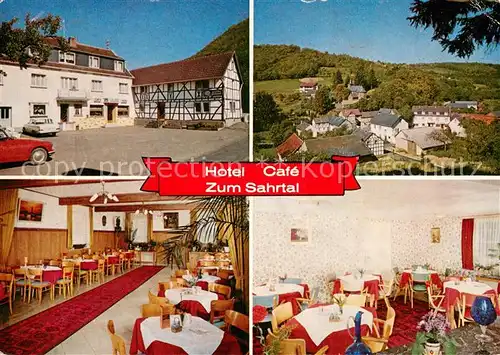 AK / Ansichtskarte Kirchsahr Hotel Cafe Zum Sahrtal Fachwerkhaus Kirchsahr