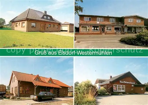 AK / Ansichtskarte Elsdorf Westermuehlen Teilansichten m. Raiffeisenbank Elsdorf Westermuehlen