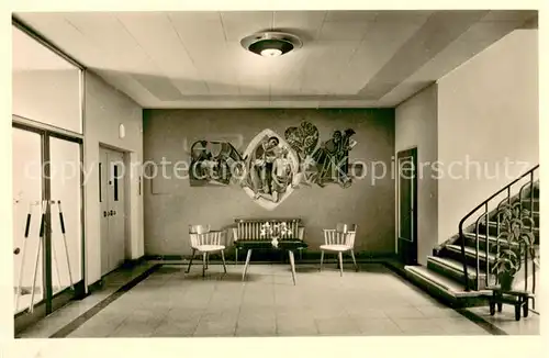 AK / Ansichtskarte Frankfurt_Main Privatkrankenhaus Sachsenhausen Innenansicht Foyer Frankfurt Main