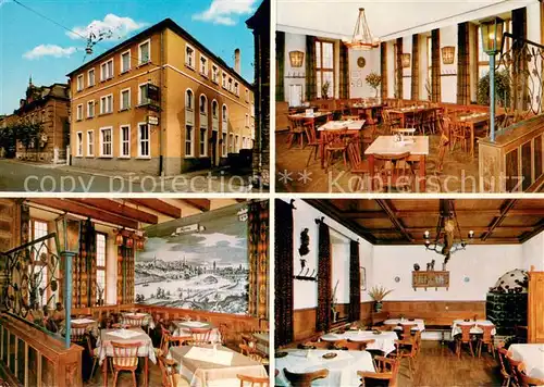 AK / Ansichtskarte Kitzingen_Main Restaurant Hotel Deutsches Haus Teilansichten Stube Kitzingen Main