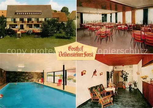 AK / Ansichtskarte Bernheck Gasthof zum Veldensteiner Forst Hallenbad Liegewiese Bernheck