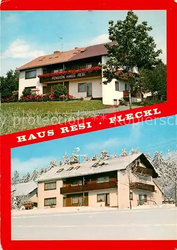 AK / Ansichtskarte Fleckl Haus Resi Aussenansichten Sommer Winter Fleckl