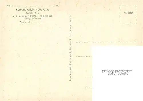 AK / Ansichtskarte Toelz_Bad Kusanatorium Haus Otto Teilansichten Toelz_Bad