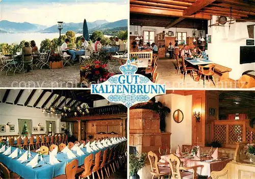 AK / Ansichtskarte Gmund_Tegernsee Gut Kaltenbrunn Teilansichten u. Informationen Gmund Tegernsee