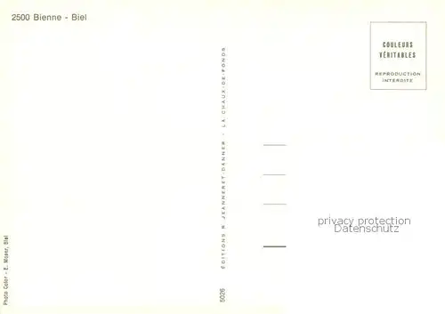 AK / Ansichtskarte Biel_Bienne Panorama mit Bielersee Biel Bienne