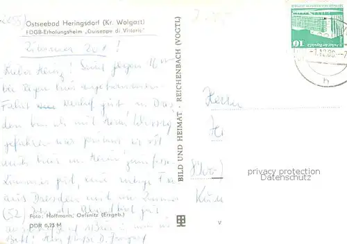 AK / Ansichtskarte Heringsdorf_Ostseebad_Usedom FDGB Erholungsheim Guiseppe di Vittorio Heringsdorf_Ostseebad