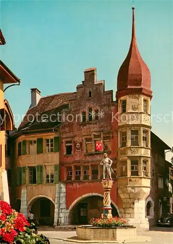 AK / Ansichtskarte Biel_Bienne Altstadt Ring Brunnen Biel Bienne