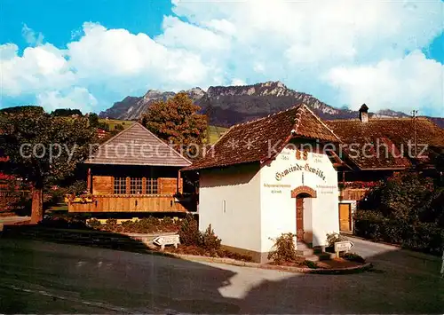 AK / Ansichtskarte Sigriswil_BE Adolf Schaer Speicher und Gemeinde Gewoelbe Sigriswilergrat 