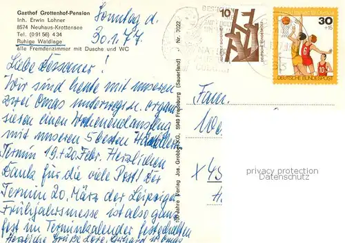 AK / Ansichtskarte Krottensee Gasthof Pension Grottenhof Krottensee