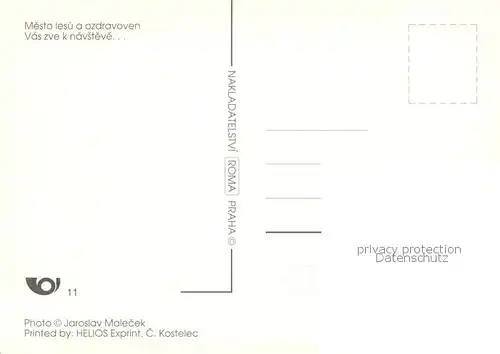 AK / Ansichtskarte Cernovice_Tabora_Cernowitz_CZ Mesto lesu a ozdravoven Vas zve k navsteve 