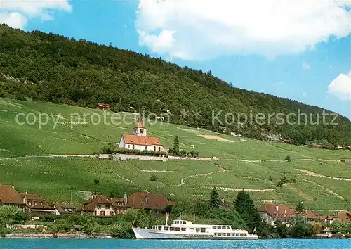 AK / Ansichtskarte Biel_Bienne MS Berna Bieler Schiffahrts Gesellschaft Kapelle Biel Bienne