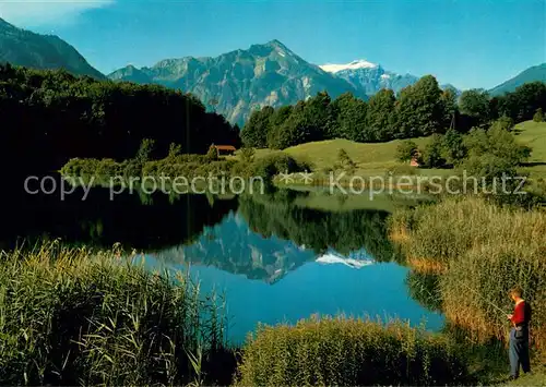 AK / Ansichtskarte Ringgenberg_Brienzersee Burgseeli mit Sulegg und Schwalmern Ringgenberg Brienzersee