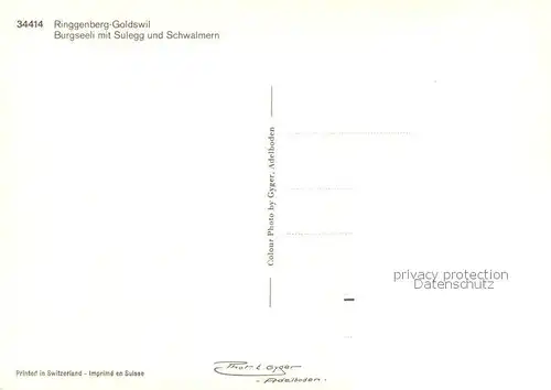 AK / Ansichtskarte Ringgenberg_Brienzersee Burgseeli mit Sulegg und Schwalmern Ringgenberg Brienzersee